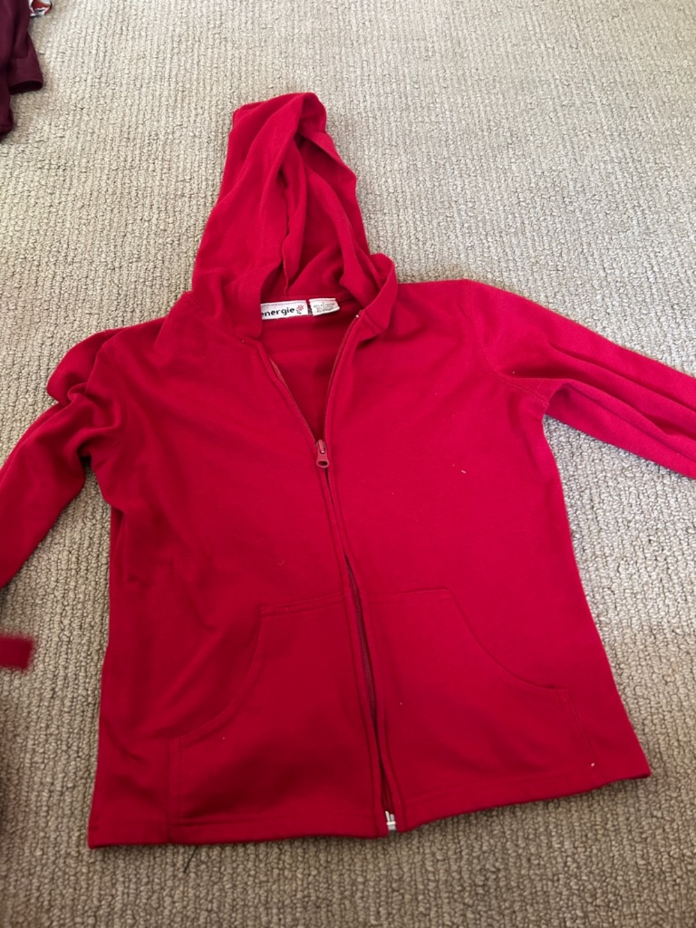 Energetics Kids Red Zip-Up Hoodie